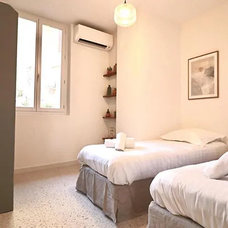 شقة Fersen Bright Renovated For 5 People In Center Of Old أنتيب